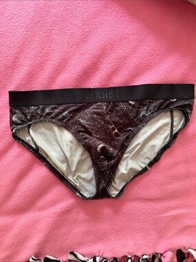 2xist Black and White Moonprint Bikini Briefs